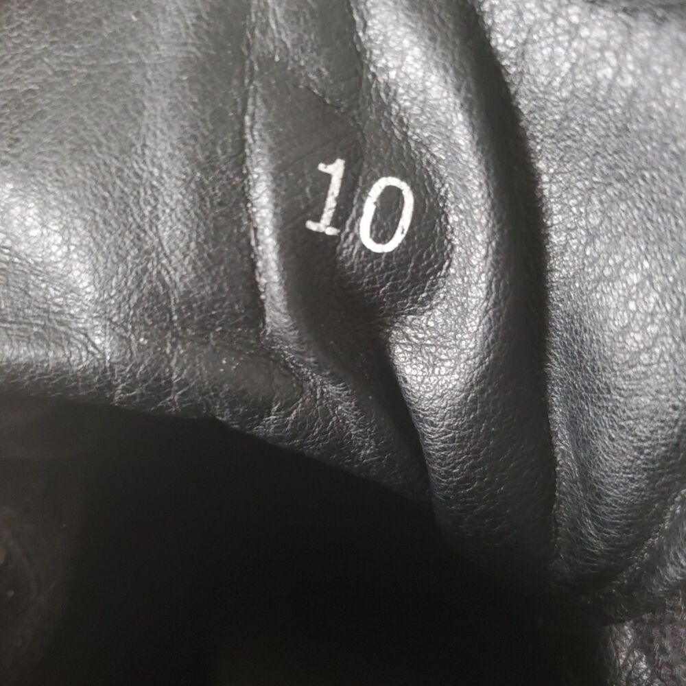 Valentino Men’s High Top Sneakers Size 10 Black Monogram Leather Lace Up Italian - Picture 14 of 16